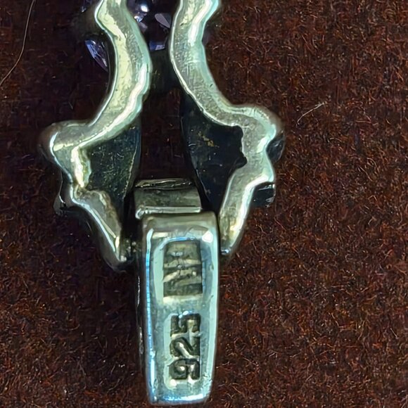 Vintage Sterling Silver Rhinestone Bracelet Floral Motif Pave Link Bracelet - Picture 4 of 4